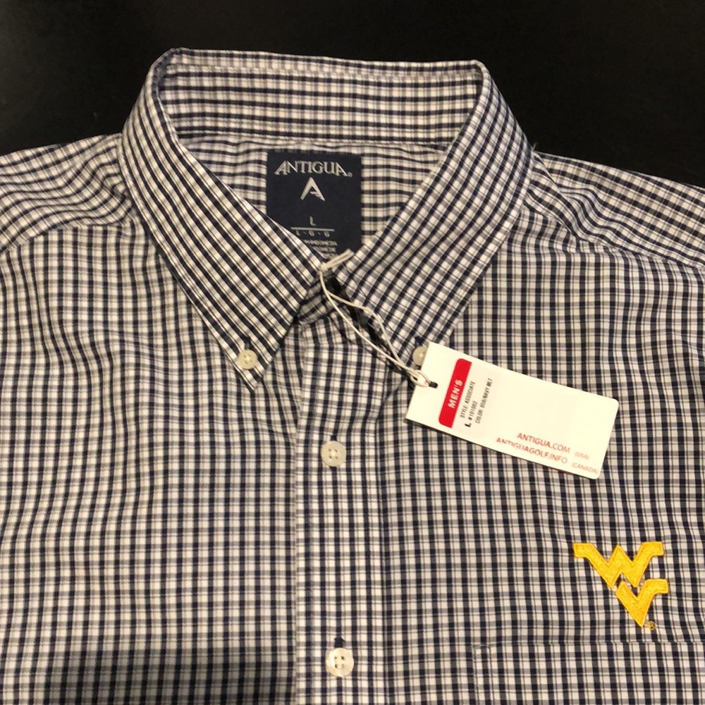Men’s Antigua WV Button down size Large - Picture 2 of 4